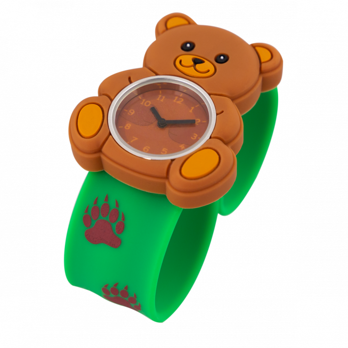 Montre slap - Funny Time Ours brun