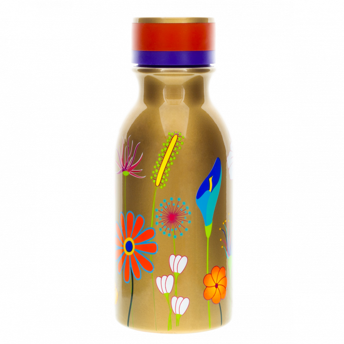 Thermoskanne 40 cl - Mini Keep Cool Bottle Jardin Fleuri Gold