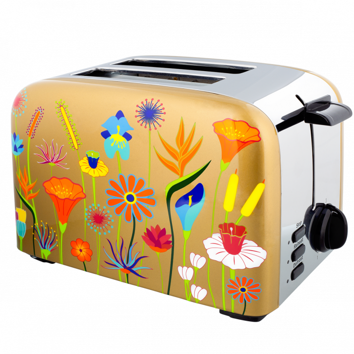 Toaster / Grille-pain - Toast'in Jardin Fleuri Gold