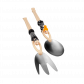 Salad servers - Quelle Salade