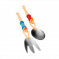 Salad servers - Quelle Salade Dancers