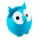 Porte / Repose lunettes - Owl
