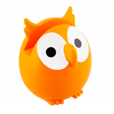 Porte / Repose lunettes - Owl - Orange