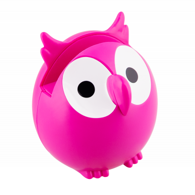 Porte / Repose lunettes - Owl - Rose
