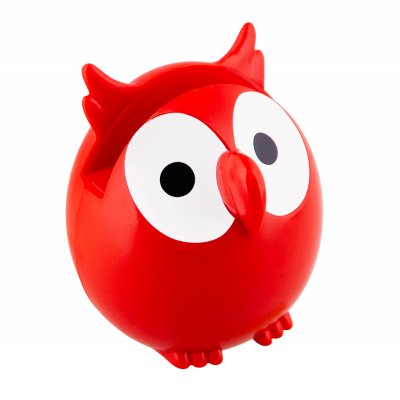 Porte / Repose lunettes - Owl - Rouge
