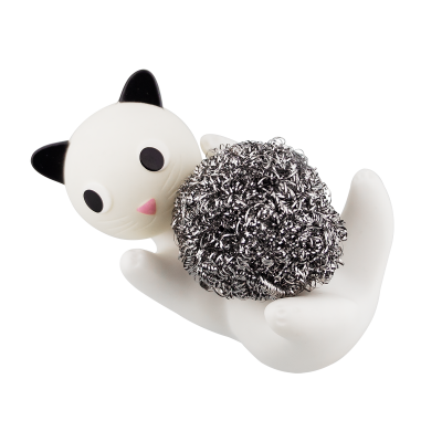 Metal sponge-holder - Max Le Ferrailleur - White