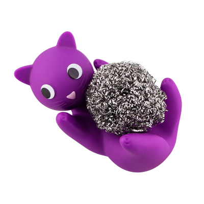 Metal sponge-holder - Max Le Ferrailleur - Purple