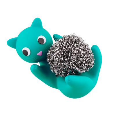 Metal sponge-holder - Max Le Ferrailleur - Turquoise