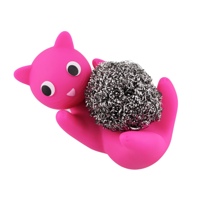 Metal sponge-holder - Max Le Ferrailleur - Pink