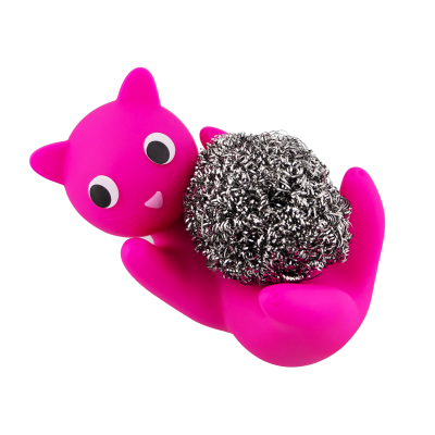 Metal sponge-holder - Max Le Ferrailleur - Pink 2