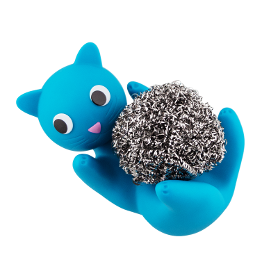 Metal sponge-holder - Max Le Ferrailleur - Blue