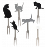  Chat noir et gris