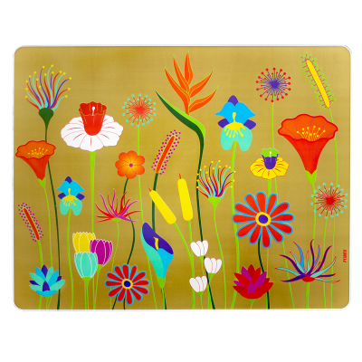 Planche en verre - Commy - Jardin Fleuri Gold