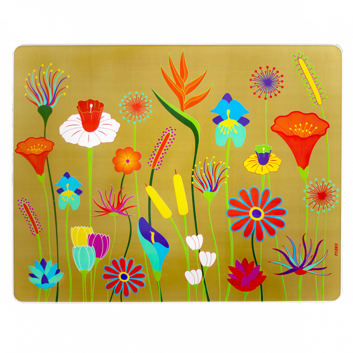 Planche en verre - Commy Jardin Fleuri Gold