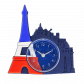 Réveil - Funny Clock Snowman