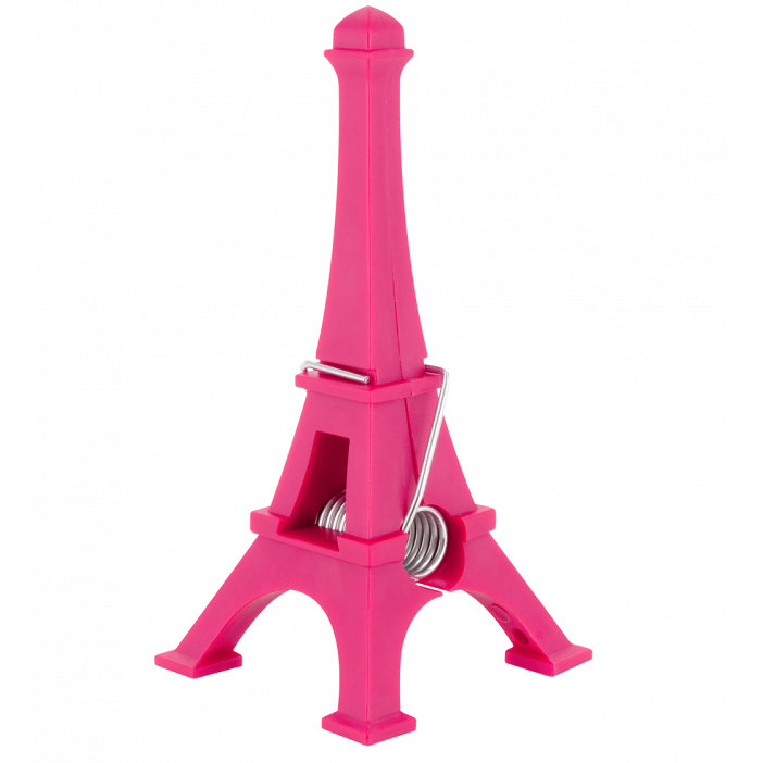 Porte photo pince - J'en pince pour paris Rose