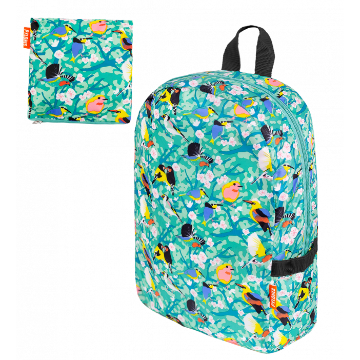 Faltbarer Rucksack - Pocket Bag Birds
