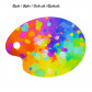 Tischset - Epreuve d'artiste Blau