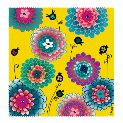Tissu microfibre pour lunettes - Belle Vue - Dahlia