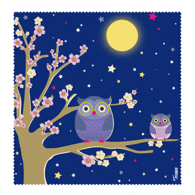 Tessuto in microfibra per occhiali - Belle Vue - Blue Owl