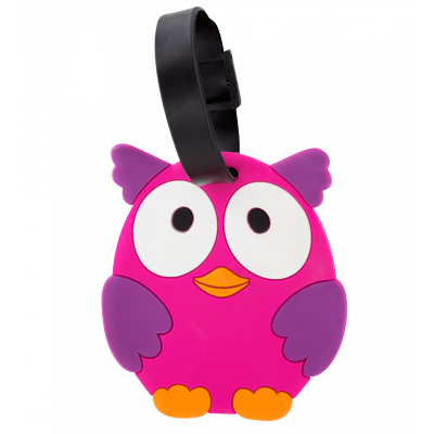Luggage label - Ani-luggage - Owl
