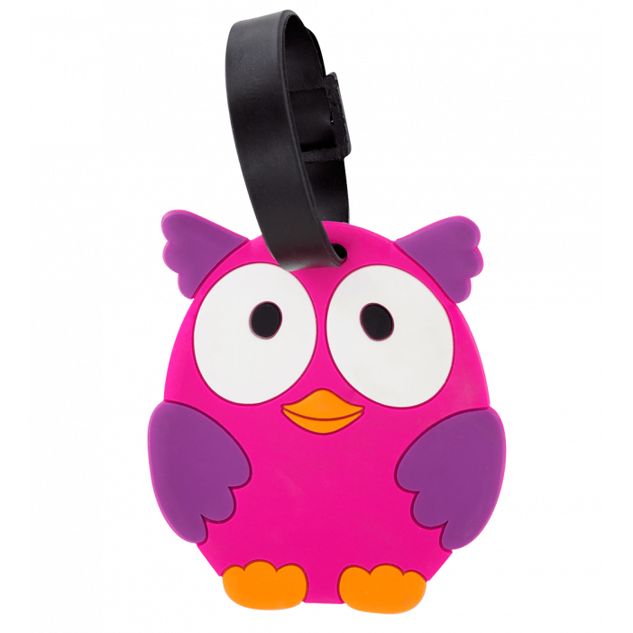 Luggage label - Ani-luggage Owl