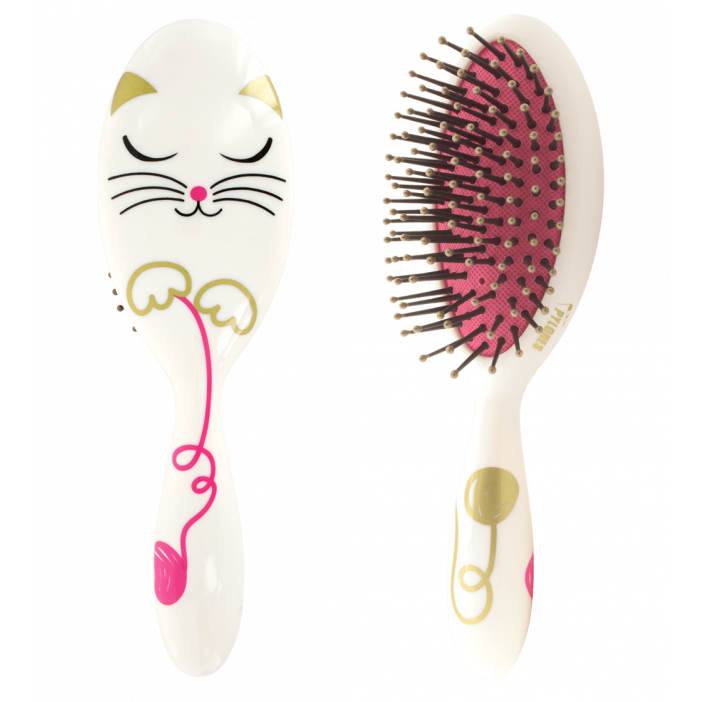 Spazzola per capelli piccola - Ladypop Small White Cat
