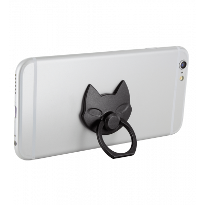 Support bague de téléphone - Addict - Noir
