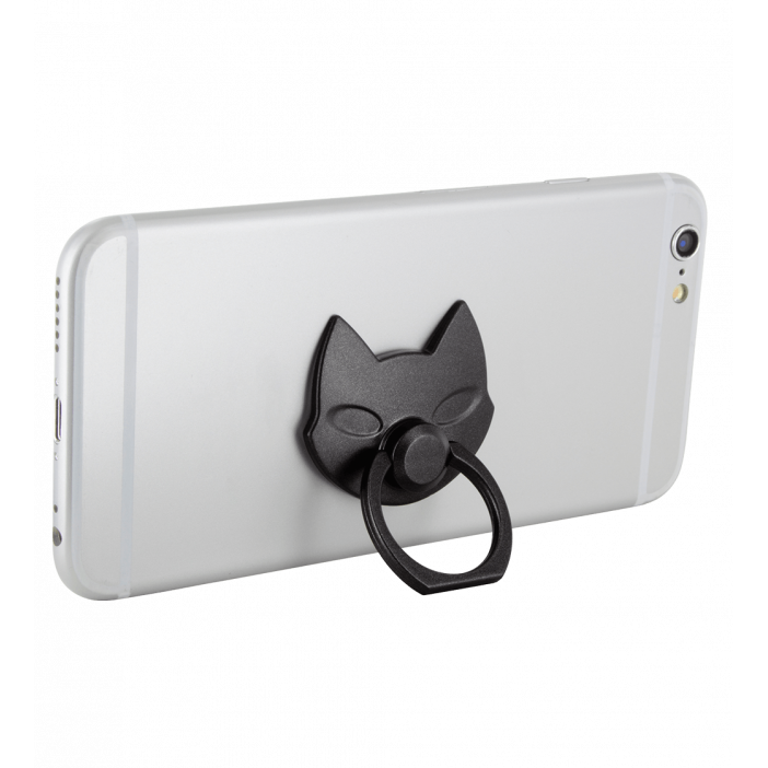 Support bague de téléphone - Addict Noir
