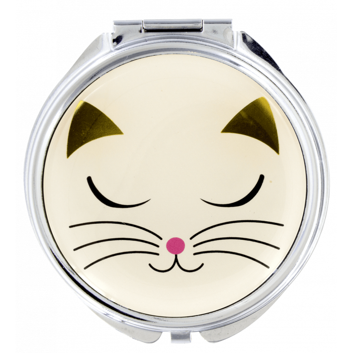 Miroir de poche - Lady Look White Cat