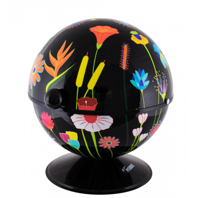 Boule à sucre / pot à sucre - Sugar Pot - Jardin fleuri