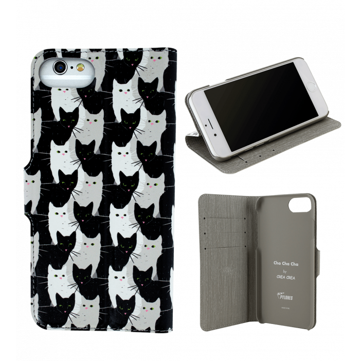 Coque à clapet pour iPhone 6, 6S, 7, 8 - Iwallet Cha Cha Cha
