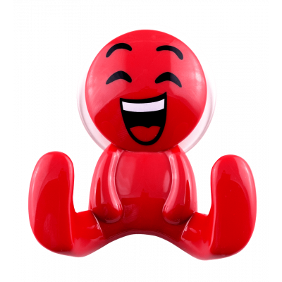 Crochet ventouse - Buddy Face - Rouge