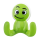Crochet ventouse - Buddy Face - Vert