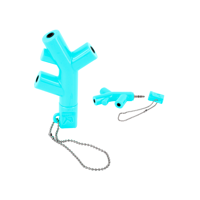 Audio splitter for earphones - Audio Jack Blue Audio splitter for earphones - Audio Jack Blue