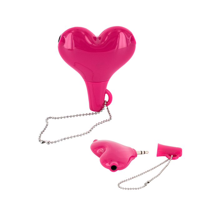 Audio splitter for earphones - Audio Jack Heart Audio splitter for earphones - Audio Jack Heart