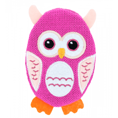 Chaufferette main réutilisable - Warmly - Owl Pink