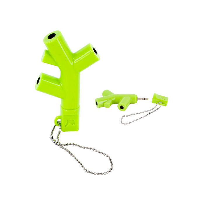 Audio splitter for earphones - Audio Jack Green
