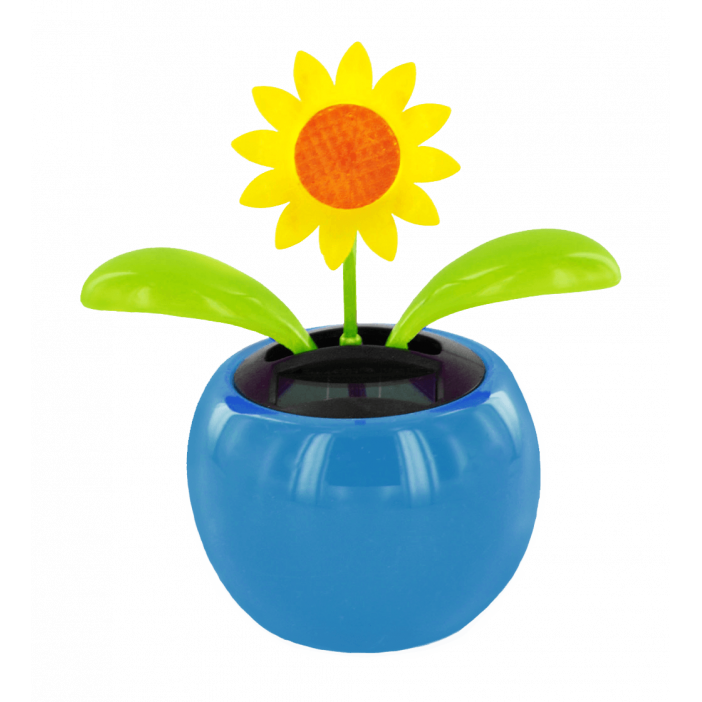 Solarfigur - Dancing Flowers Tournesol Bleu