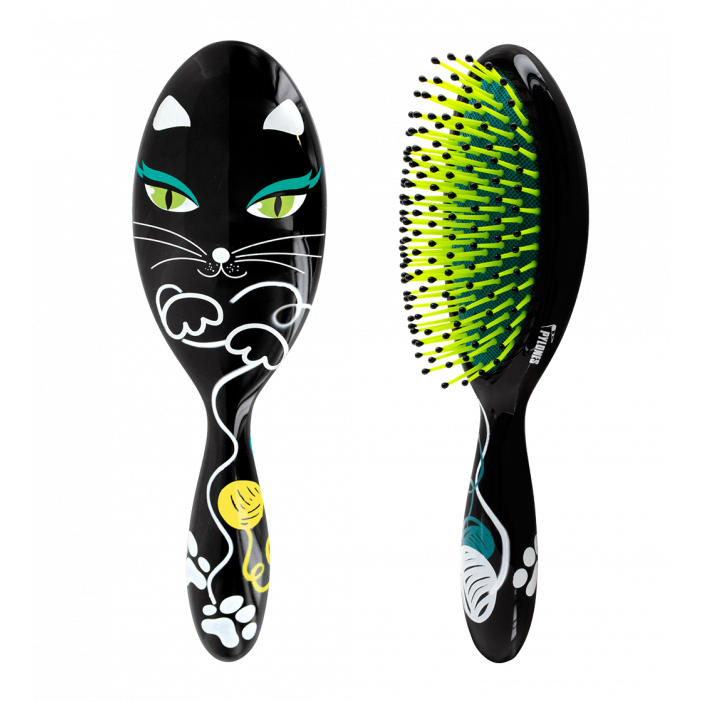 Grande brosse à cheveux - Ladypop Large Black Cat