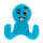Crochet ventouse - Buddy Face - Vert