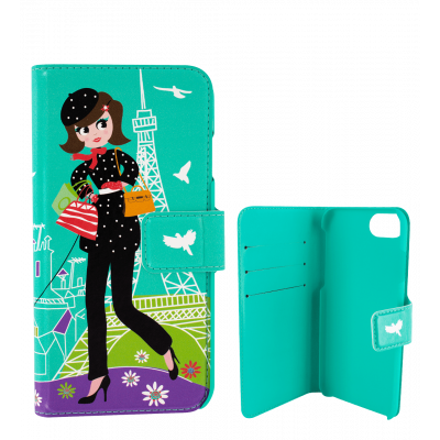 Coque à clapet pour iPhone 6 Plus, 7 Plus - Iwallet