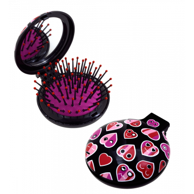 Brosse à cheveux miroir 2 en 1 - Lady Retro - Emoticoeur