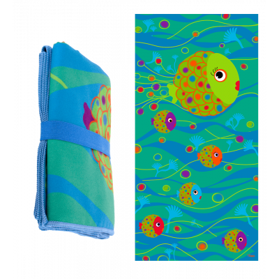 Serviette microfibre - Body DS - Fish