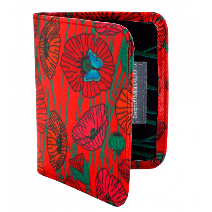 Card holder - Voyage Coquelicots