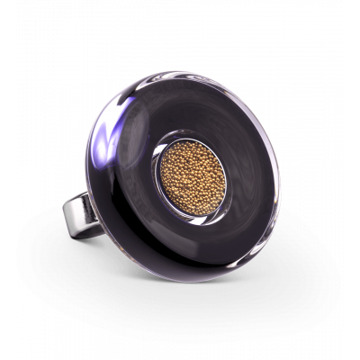 Bague en verre soufflée - Duo Medium