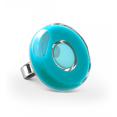 Bague en verre soufflée - Duo Medium