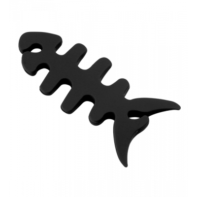 Earphone cable tidy - Fishbone - Black