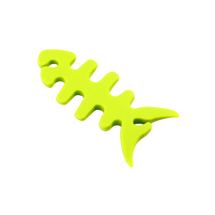 Enrouleur d'écouteurs - fishbone Vert