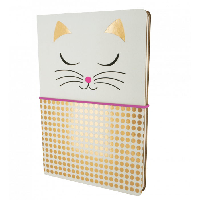 Double carnet A5 - Smart note White Cat